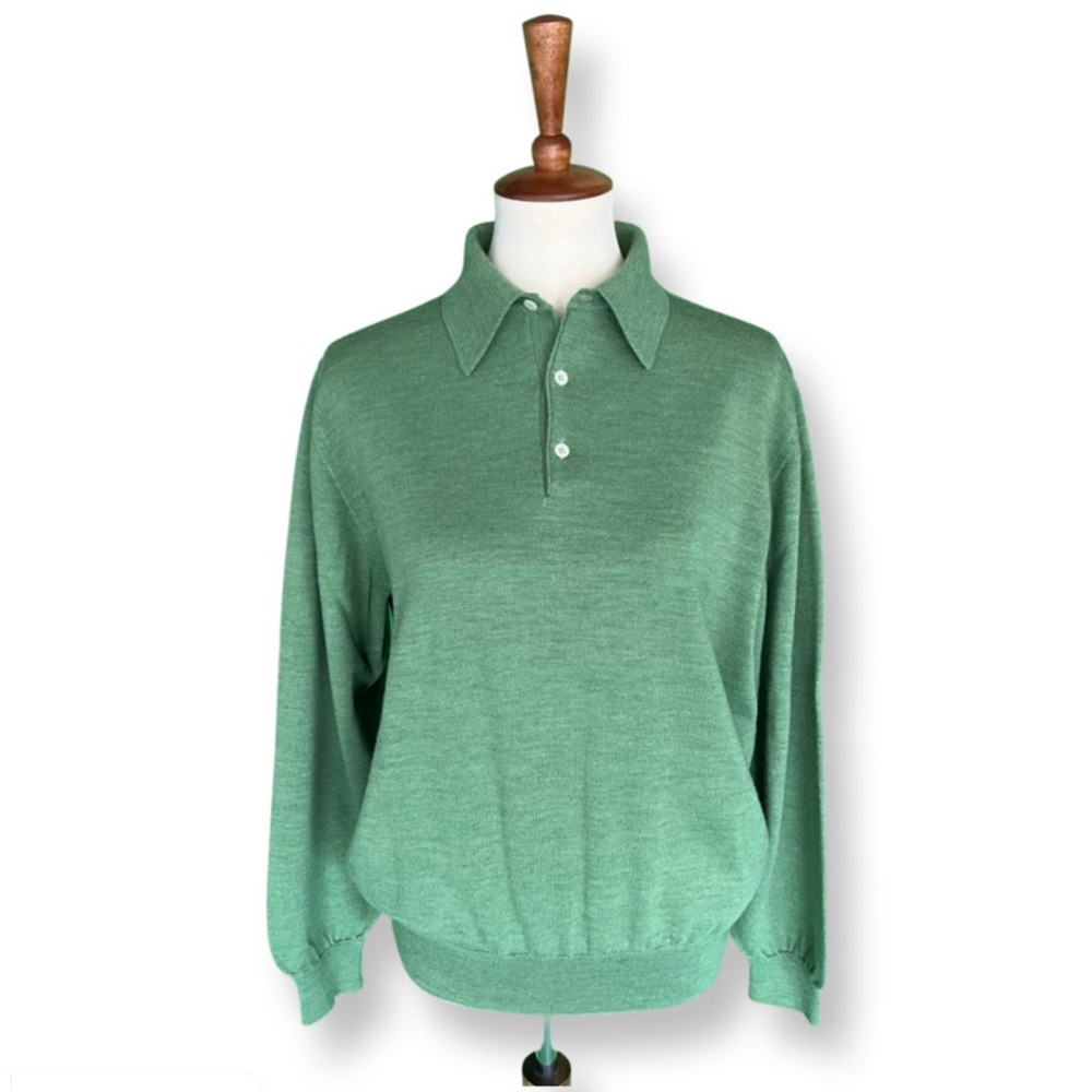 John W. Nordstrom Green sweater Medium